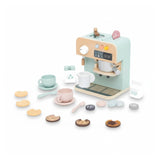 Kinder Spielzeug-Kaffeemaschine aus Holz mit Zubehör Kaffeeautomat
