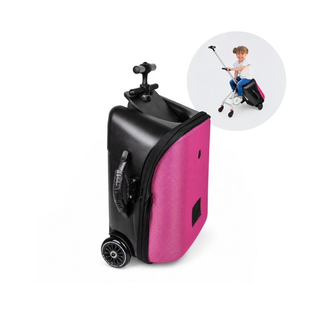 2in1 Kinderwagenkoffer Handgepäck Buggy Trolley Hartschalenkoffer