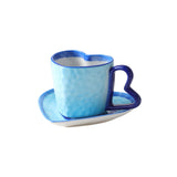 Herztasse mit Untertasse Teetasse Henkeltasse Becher Kaffeetasse