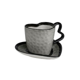 Herztasse mit Untertasse Kaffeetasse Henkeltasse Teetasse Becher