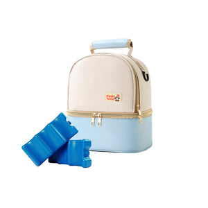 3er-Set Milchkühltasche mit Kühlakkus Rucksack Kühlpacks Tragetasche