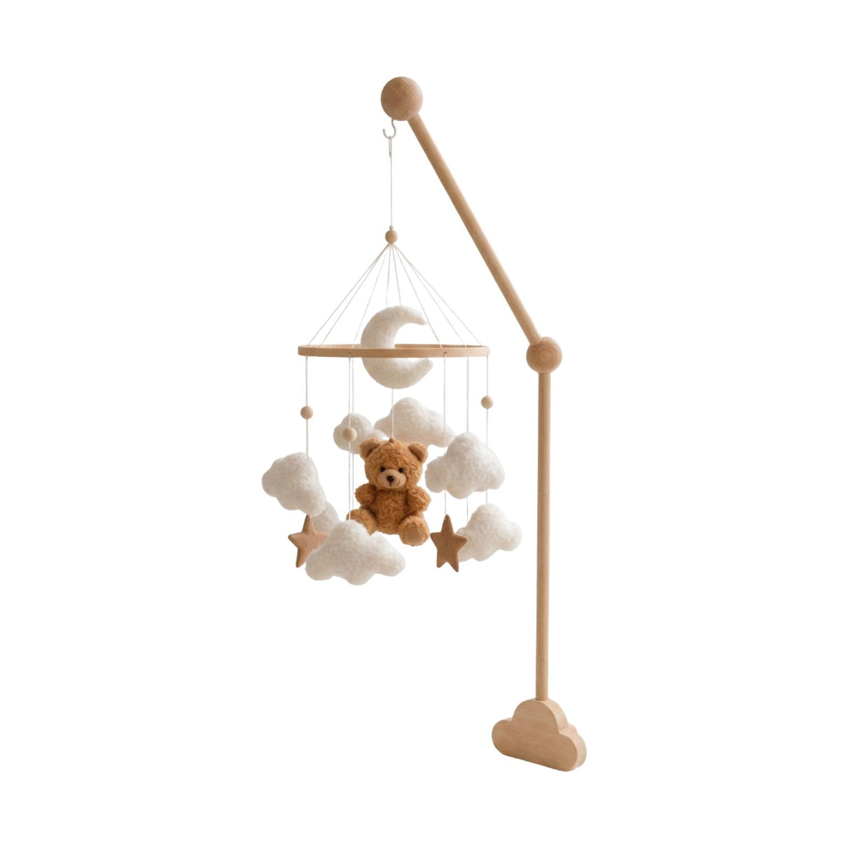 Mobile mit Halterung Teddybär Babymobile mit Glockenhalter
