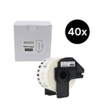 40er-Set Alternative Etikettenrolle zu Brother DK-22223 Etiketten