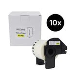 10er-Set Alternative Etikettenrolle zu Brother DK-22606 Etiketten