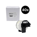 40er-Set Alternative Etikettenrolle zu Brother DK-N55224 Etiketten