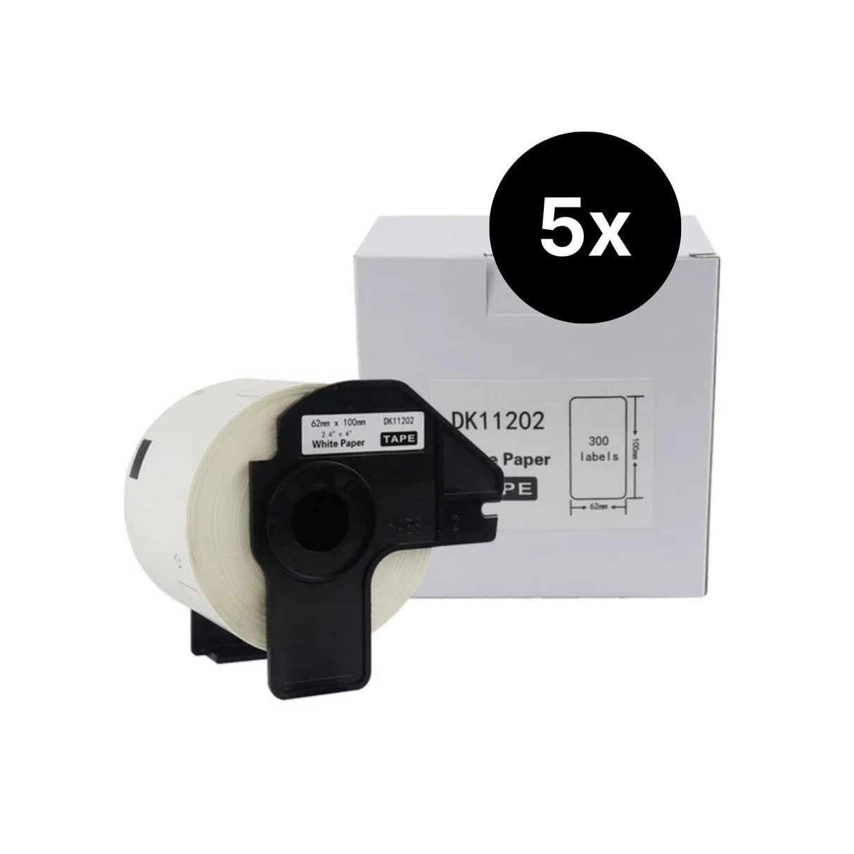 5er-Set Alternative Etikettenrolle zu Brother DK-11202 Etiketten
