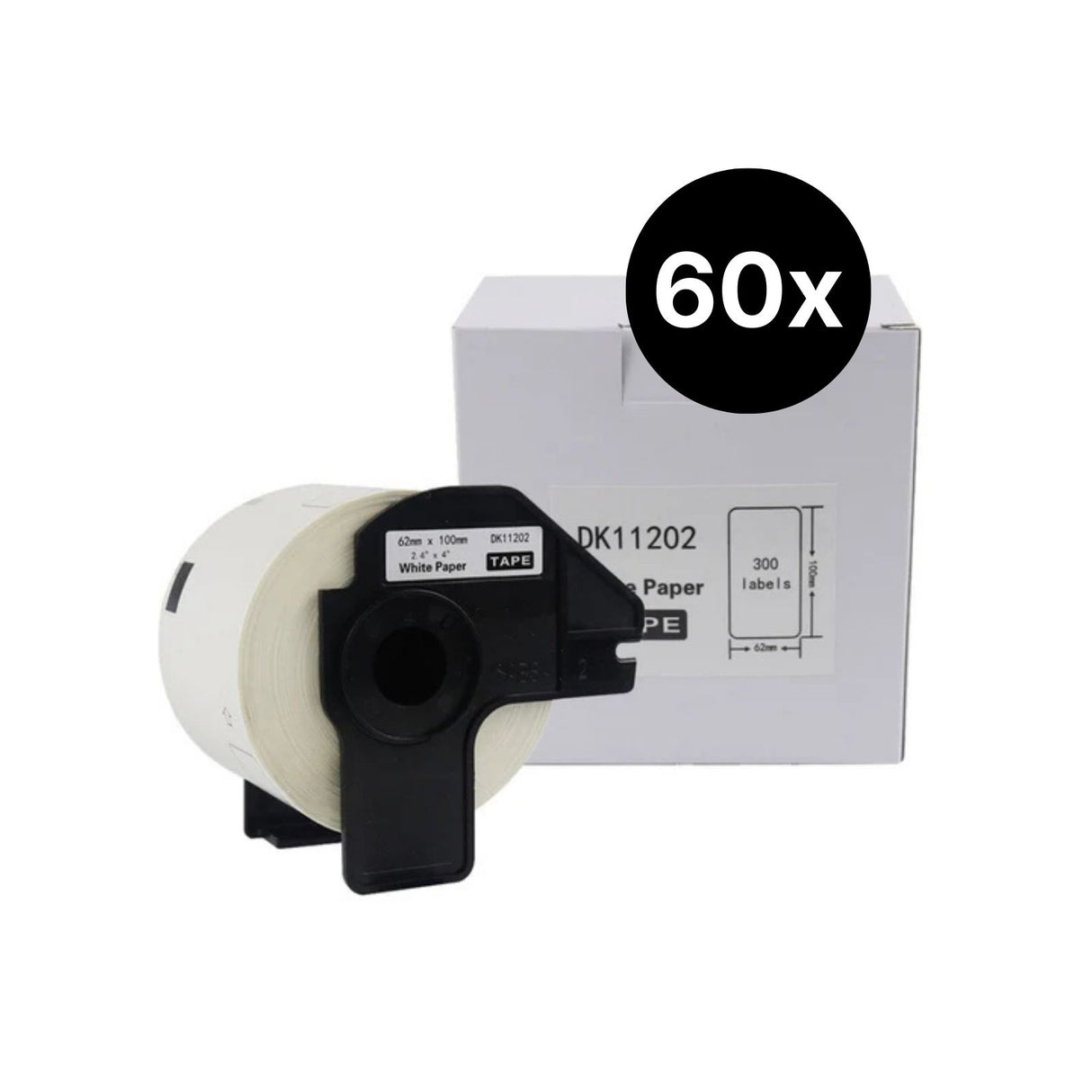 60er-Set Alternative Etikettenrolle zu Brother DK-11202 Etiketten