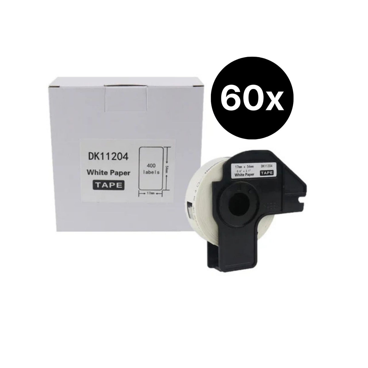 60er-Set Alternative Etikettenrolle zu Brother DK-11204 Etiketten