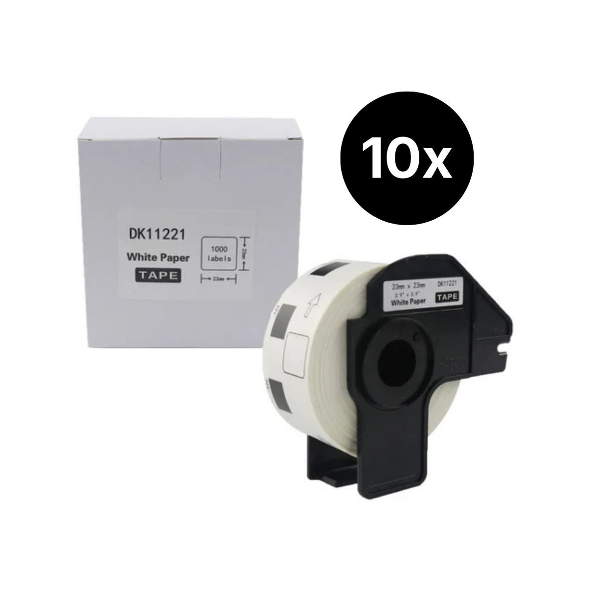 10er-Set Alternative Etikettenrolle zu Brother DK-11221 Etiketten
