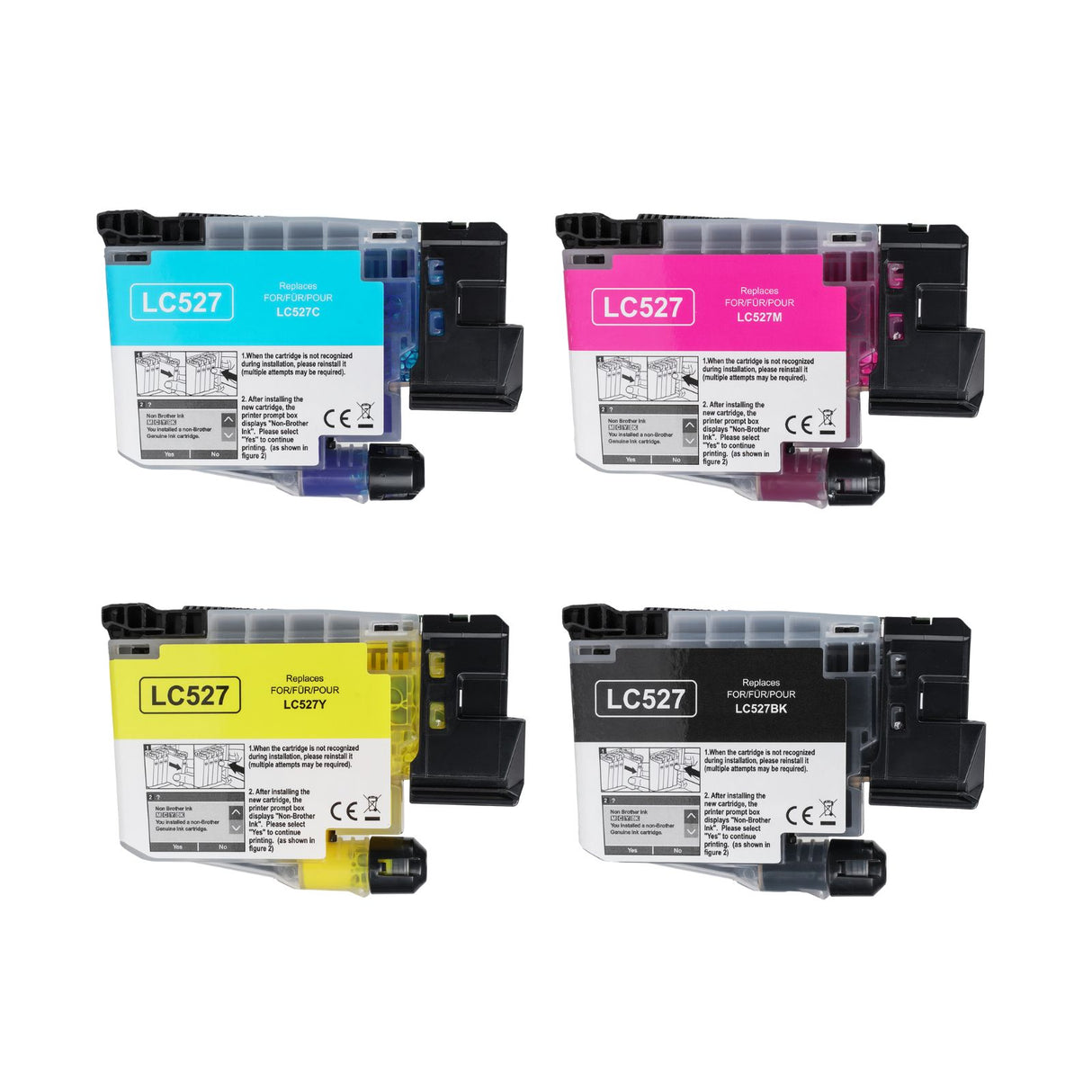 Kompatible Tintenpatrone für Brother MFC-J6760DW - Black Cyan Yellow Magenta - 4er Set