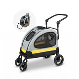 2in1 Haustier-Reisebuggy Hunde-Autositz-Buggy Hundebuggy Haustierwagen