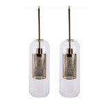 2er-Set Glas-Pendelleuchte Pendellampe Deckenleuchte Lampe Hängelampe