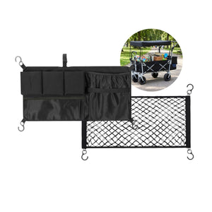 Zusatztaschen-Set Bollerwagen 126073 Netztasche Aufbewahrungstasche