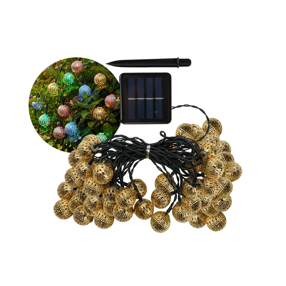 Marokkanische LED Outdoor-Dekoleuchte 9.3m Solar-Gartenbeleuchtung
