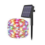 LED-Solar-Dekoleuchte 22m Gartenbeleuchtung Outdoor-Leuchtgirlande