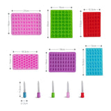 6er-Set Silikonform Schokoladenform Backform Geleeform Bonbonform