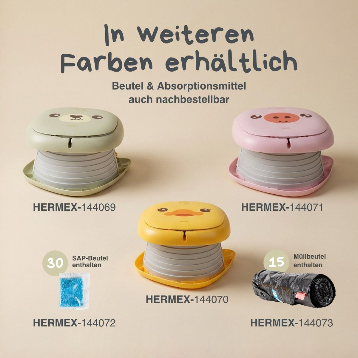 Tragbare Kindertoilette Bär Reise-Töpfchen Toilettentrainer Toilette