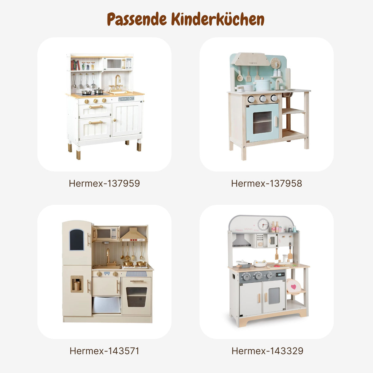15-tlg. Holz-Küchenzubehör-Set Kinder-Kochgeschirr Kinder-Küchenset