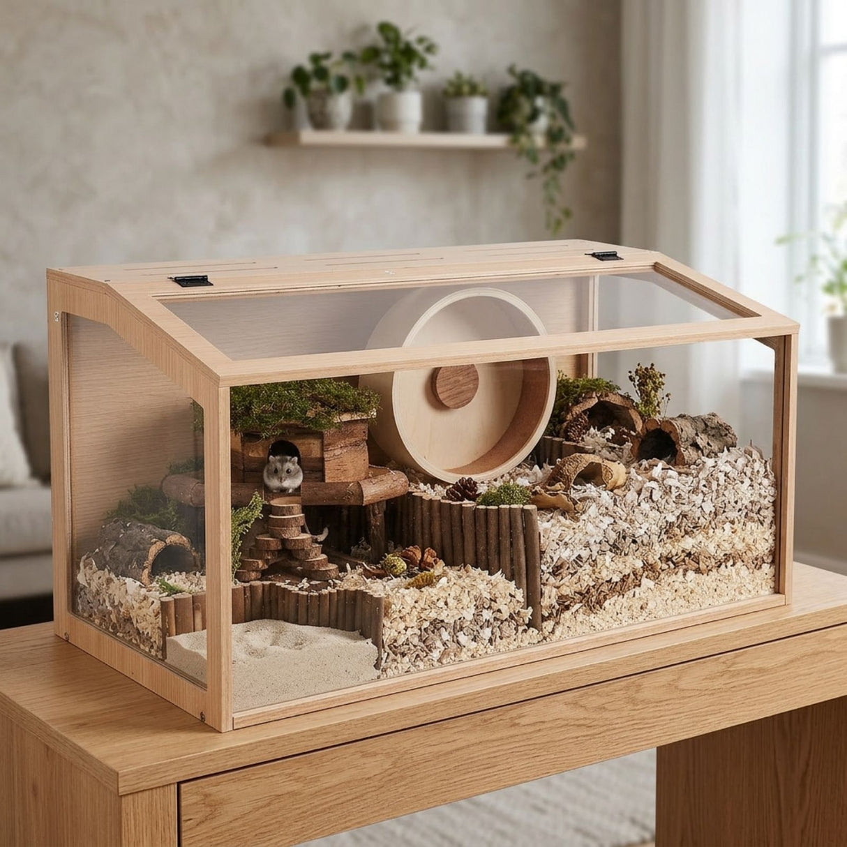 Hamster-Gehege Gr. L Kleintierkäfig für Hamster Mäuse Nager Nagarium