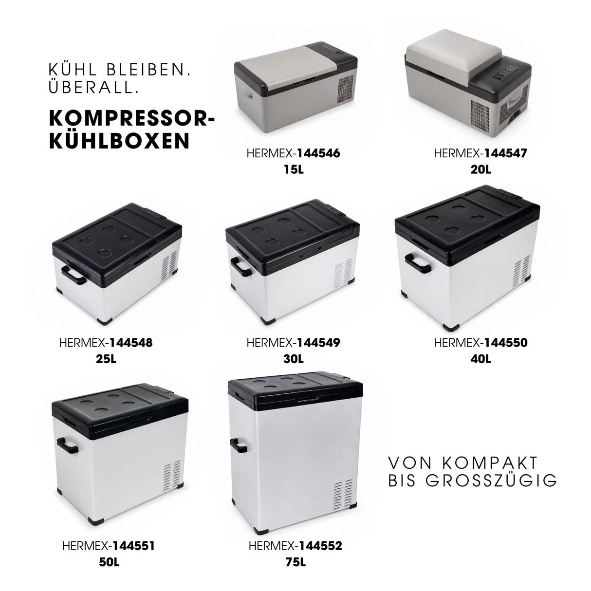 Kompressor-Kühlbox 75L Camping-Kühlschrank Auto-Kühlbox Gefrierbox