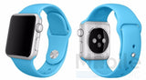 Apple Watch 44mm / 42mm Silikon Armband S/M BLAU