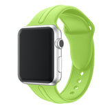 Apple Watch 44mm / 42mm Silikon Armband M/L GRÜN