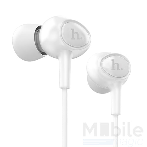 Hoco Pro In Ear Kopfhörer Headset 3.5mm mit Mikrofon und Fernbedienung WEISS