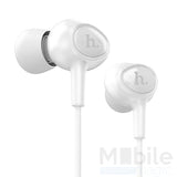 Hoco Pro In Ear Kopfhörer Headset 3.5mm mit Mikrofon und Fernbedienung WEISS