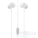 Hoco Pro In Ear Kopfhörer Headset 3.5mm mit Mikrofon und Fernbedienung WEISS