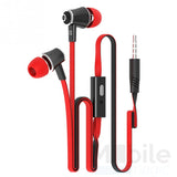 Anki In Ear Kopfhörer Headset 3.5mm mit Mikrofon ROT / SCHWARZ