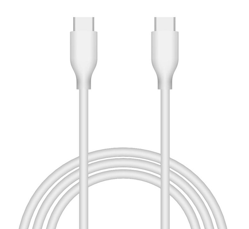 USB Type-C Male 3.1 zu USB Typ-C Male Ladekabel Daten Kabel 1m WEISS