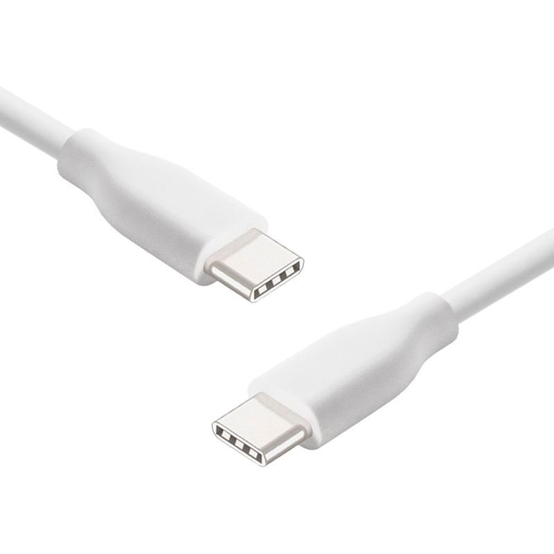USB Type-C Male 3.1 zu USB Typ-C Male Ladekabel Daten Kabel 1m WEISS