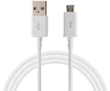 microUSB Daten- und Ladekabel 1m WEISS