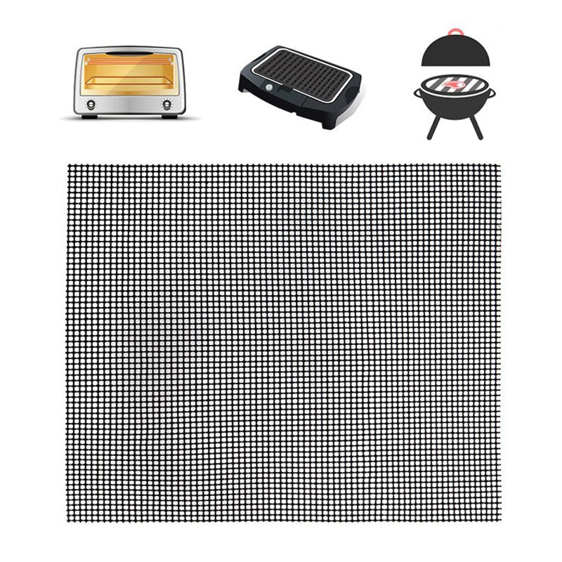Haofy Grillnetz Rund – Antihaft-Beschichtung, 32,5 Cm – Perfekt Für BBQ, Camping & Picknick