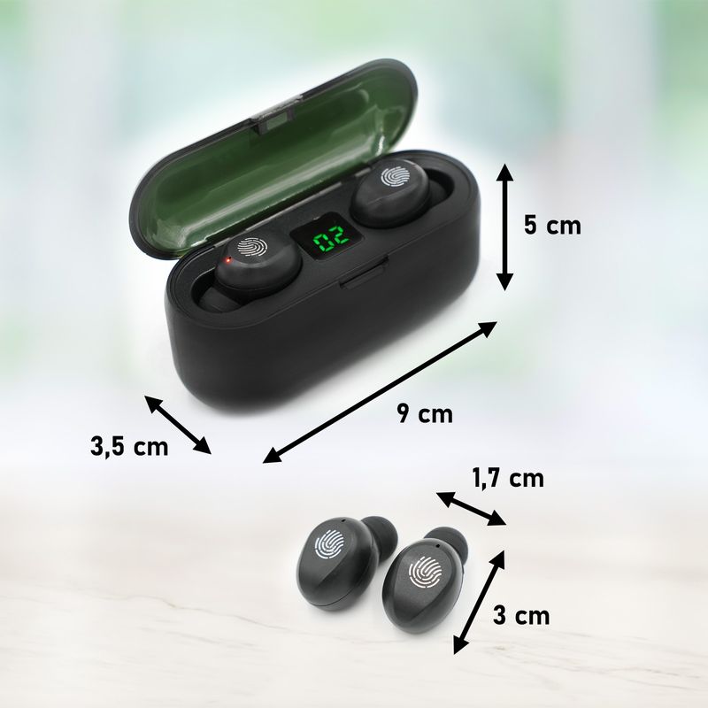 Bluetooth Kopfhörer Powerbank In-Ear Headset Kabellos Ohrhörer