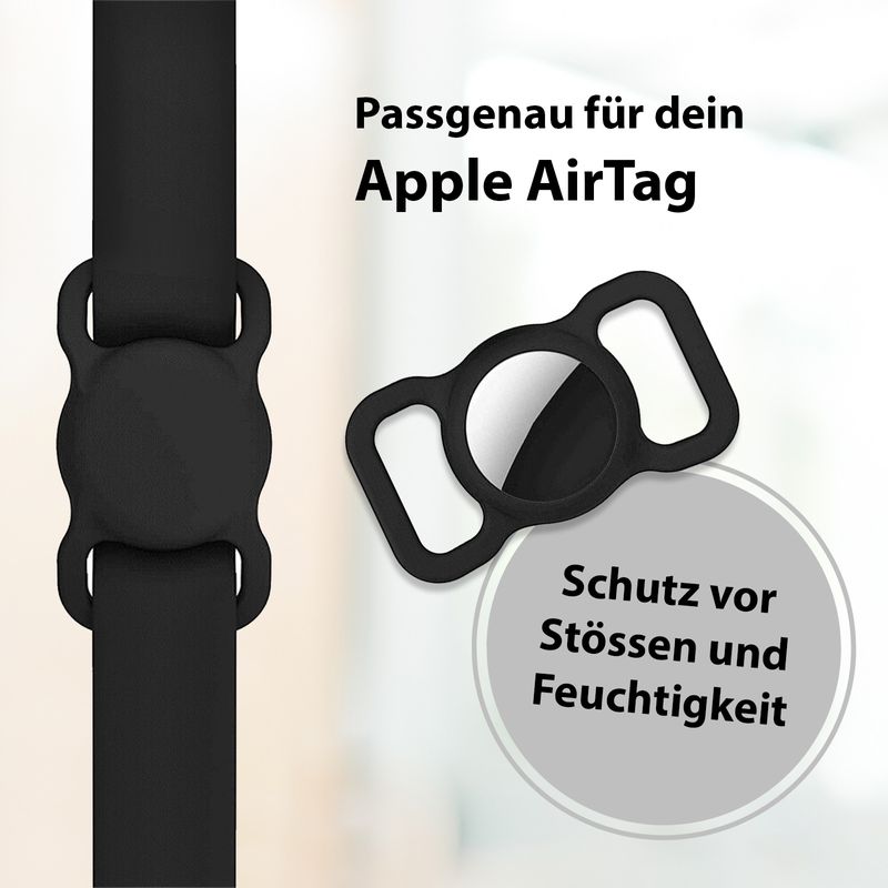 Alternative Apple AirTag Hülle Case Schutzhülle Silikonhülle Halsband