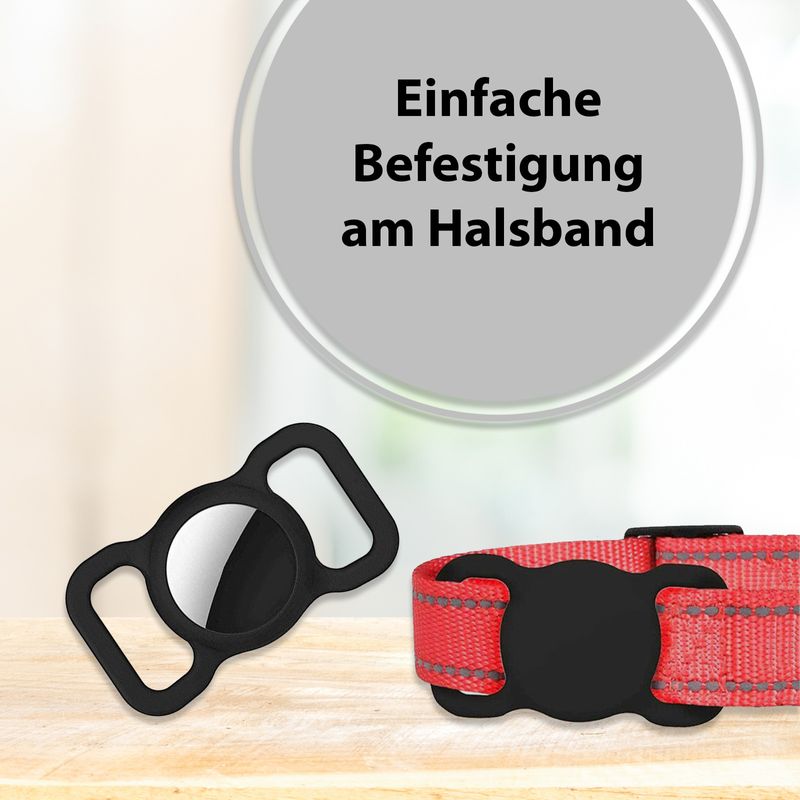 Alternative Apple AirTag Hülle Case Schutzhülle Silikonhülle Halsband