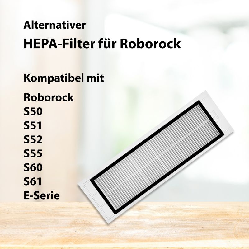 Alternativer HEPA-Filter kompatibel mit Roborock Serie S5 S6