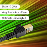 5m Netzwerkkabel Flachkabel Ethernet LAN Kabel RJ45 Cat. 7 UTP