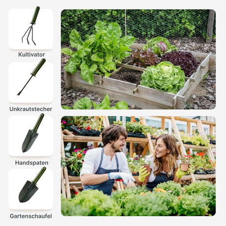 Gartenwerkzeug-Set Gartenschaufel Handspaten Kultivator Unkrautstecher