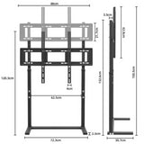 Universal TV-Ständer LCD Fernseher Bildschirm Standfuss Display Weiss