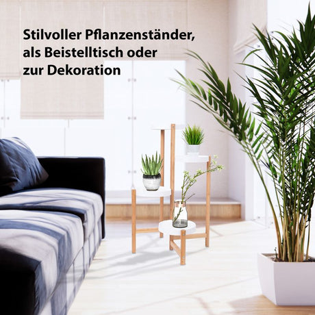 Blumenständer Pflanzen Ständer Regal Halter Treppe Gestell Blumentisch