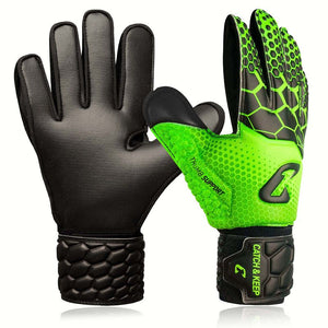 Fussballhandschuhe Kralle Junior Pro 3.0 Gr. 6 Grün Torwart Keeper Goalie Handschuhe
