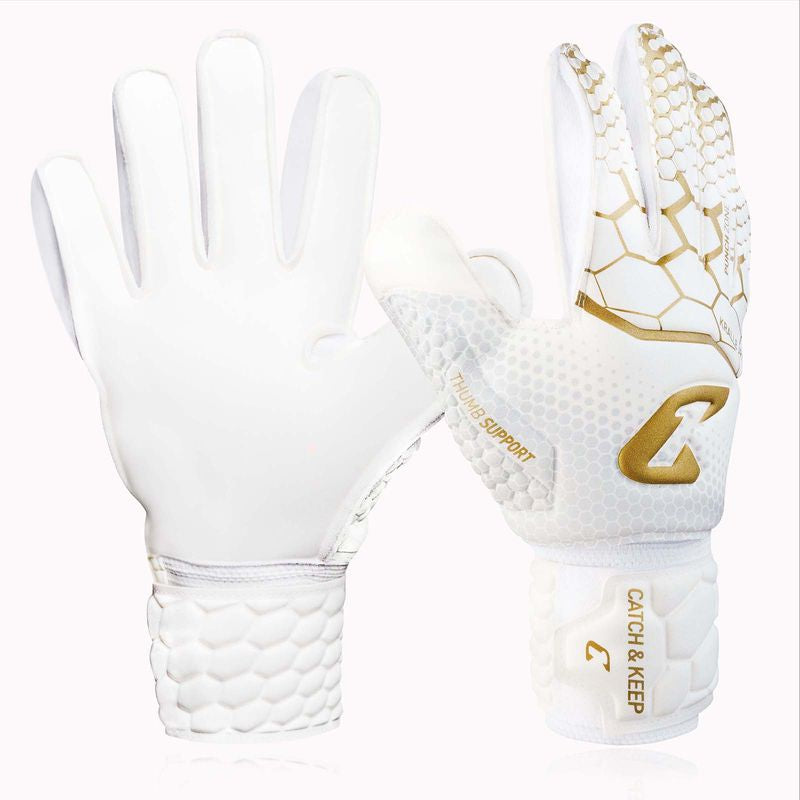 Fussballhandschuhe Kralle Junior Pro 3.0 Gr. 4 Golden Torwart Keeper Goalie Handschuhe