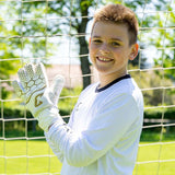 Fussballhandschuhe Kralle Junior Pro 3.0 Gr. 4 Golden Torwart Keeper Goalie Handschuhe