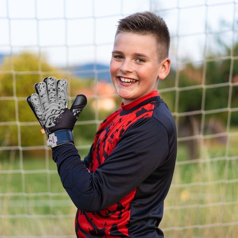 Fussballhandschuhe Kralle Splash Gr. 3 Grau Torwart Keeper Goalie Handschuhe