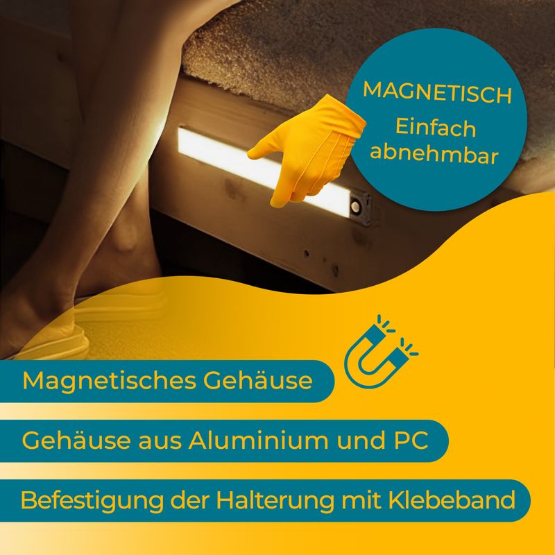 Nachtlicht Lampe Lichtleiste Leuchte Licht Bewegungsmelder LED