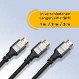 HDMI zu HDMI Kabel 1m 8K UHD High Speed HDMI Anschlusskabel