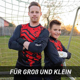 Trikot Protection Torwarttrikot Gr. 164 Rot-Schwarz Fussball Torwart Shirt Oberteil