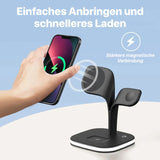 5-in-1 wireless Ladegerät Qi-Schnellladegerät Dockingstation